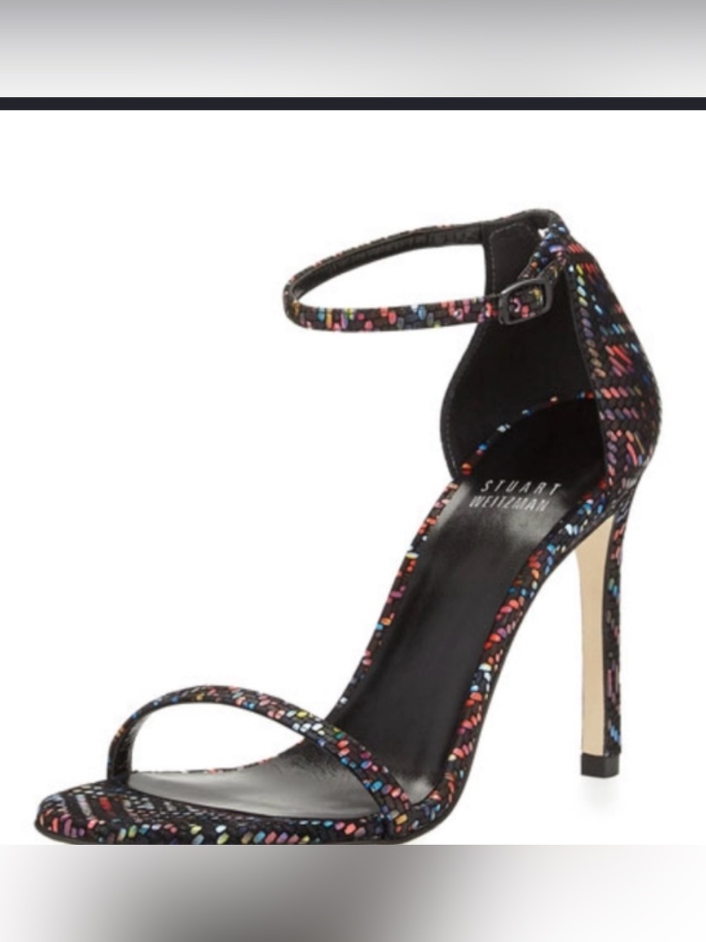 Stuart Weitzman Nudist Song black celebration Heels black multi color size 10US